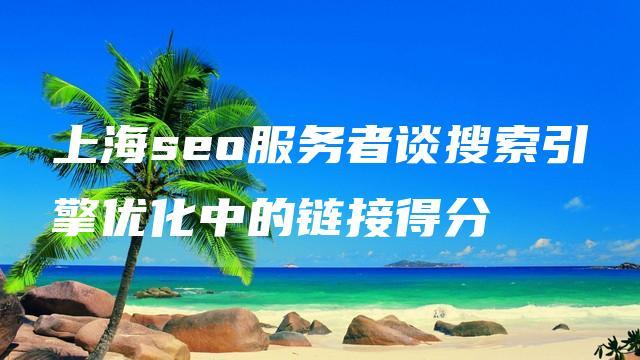 上海seo服務(wù)者談搜索引擎優(yōu)化中的鏈接得分